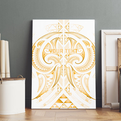 Maori Rugby Custom Ngaru Mangopare Canvas Wall Art Koura Niho Taniwha Motif
