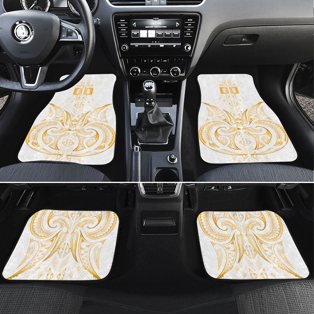 Maori Rugby Custom Ngaru Mangopare Car Mats Koura Niho Taniwha Motif