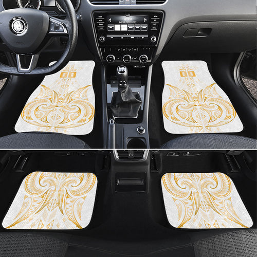 Maori Rugby Custom Ngaru Mangopare Car Mats Koura Niho Taniwha Motif