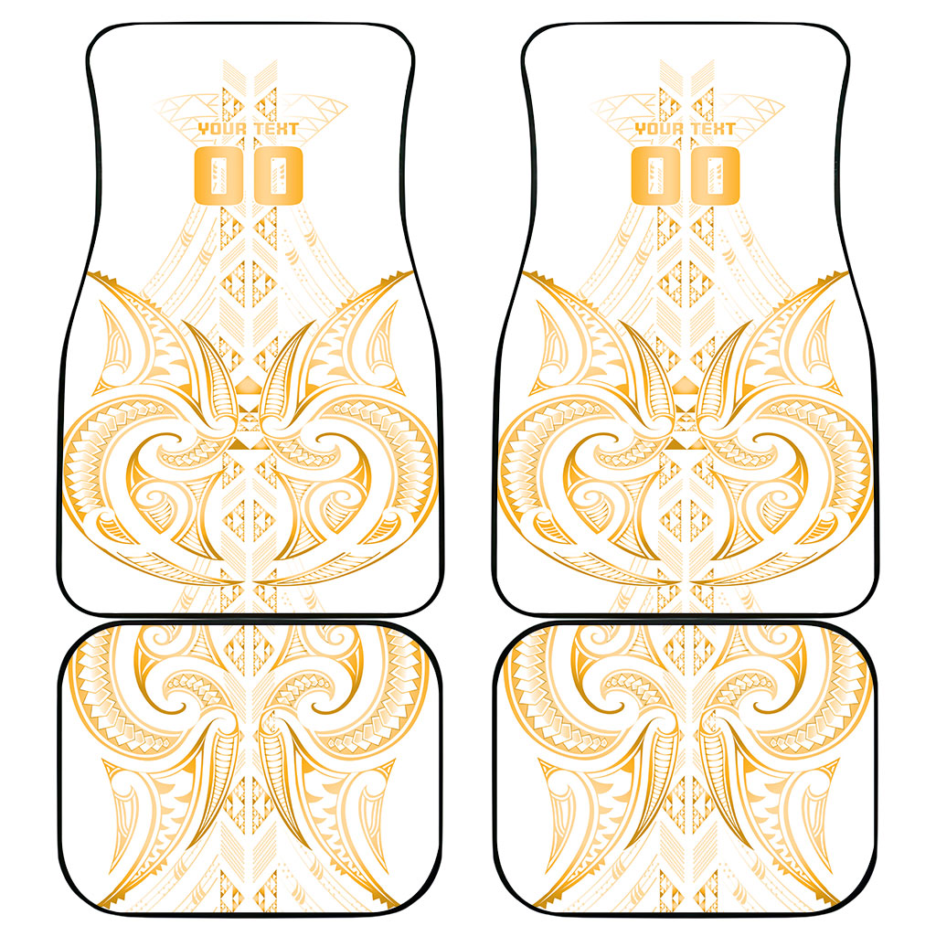Maori Rugby Custom Ngaru Mangopare Car Mats Koura Niho Taniwha Motif