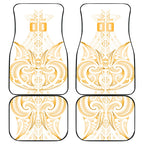 Maori Rugby Custom Ngaru Mangopare Car Mats Koura Niho Taniwha Motif