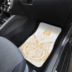 Maori Rugby Custom Ngaru Mangopare Car Mats Koura Niho Taniwha Motif