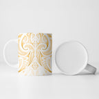 Maori Rugby Custom Ngaru Mangopare Ceramic Mug Koura Niho Taniwha Motif
