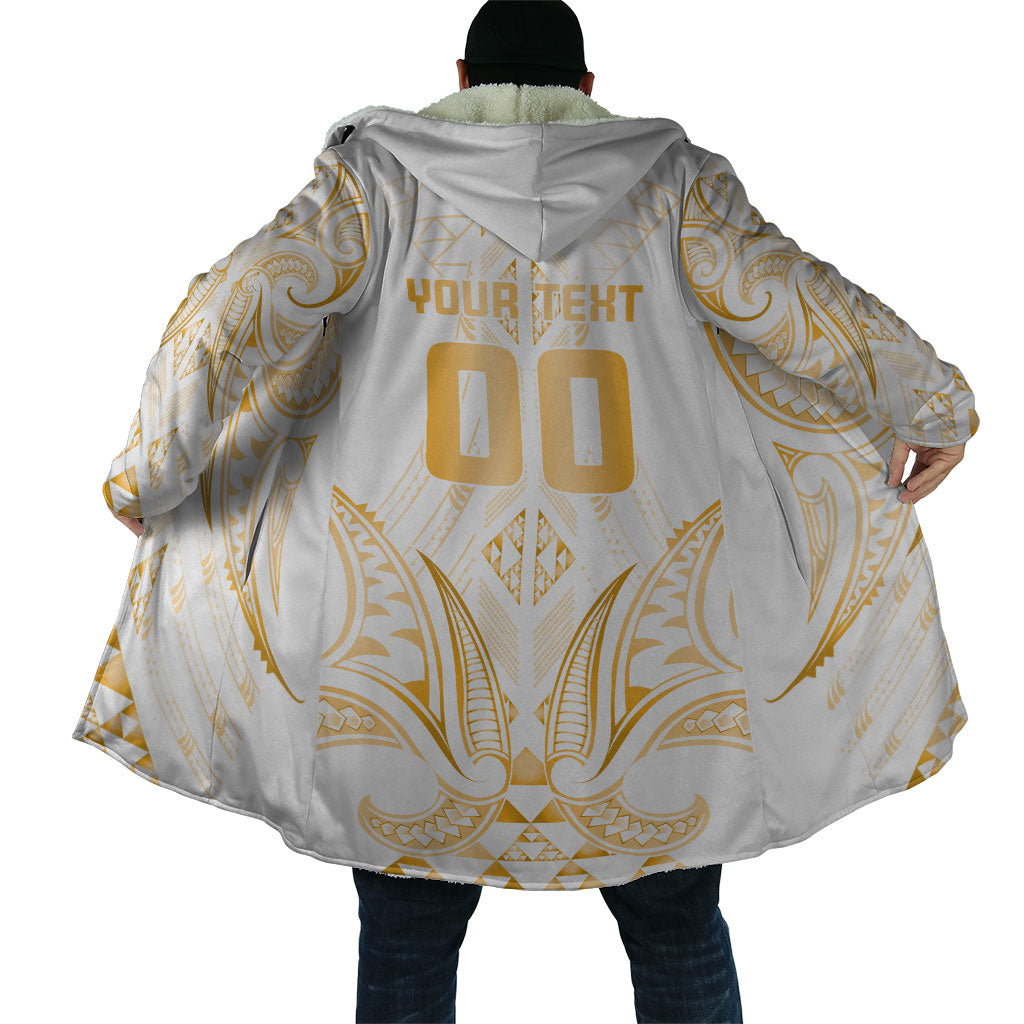 Maori Rugby Custom Ngaru Mangopare Cloak Koura Niho Taniwha Motif
