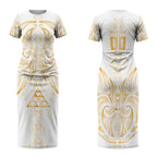 Maori Rugby Custom Ngaru Mangopare Couples Matching Short Sleeve Bodycon Dress and Hawaiian Shirt Koura Niho Taniwha Motif