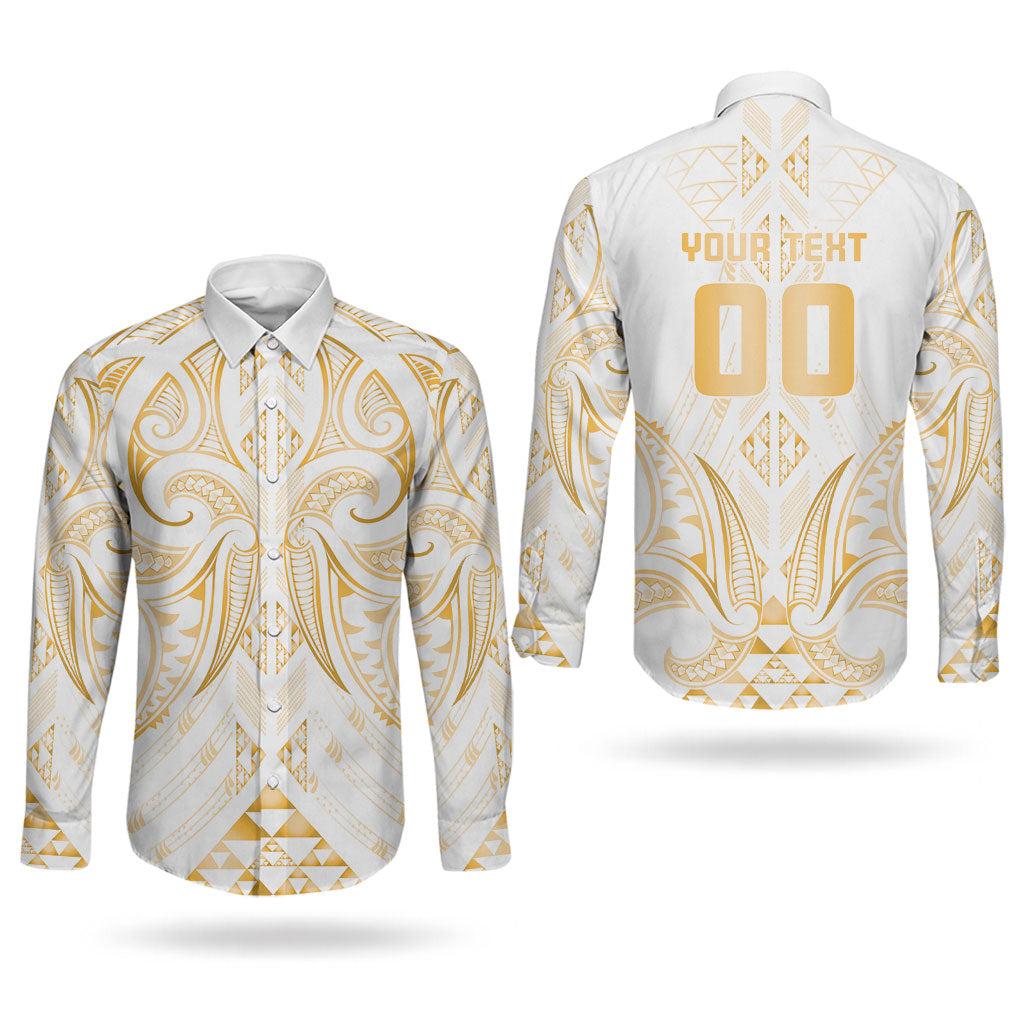 Maori Rugby Custom Ngaru Mangopare Couples Matching Short Sleeve Bodycon Dress and Long Sleeve Button Shirt Koura Niho Taniwha Motif