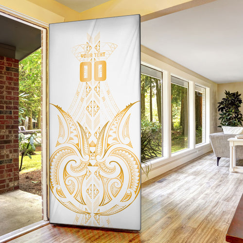 Maori Rugby Custom Ngaru Mangopare Door Cover Koura Niho Taniwha Motif