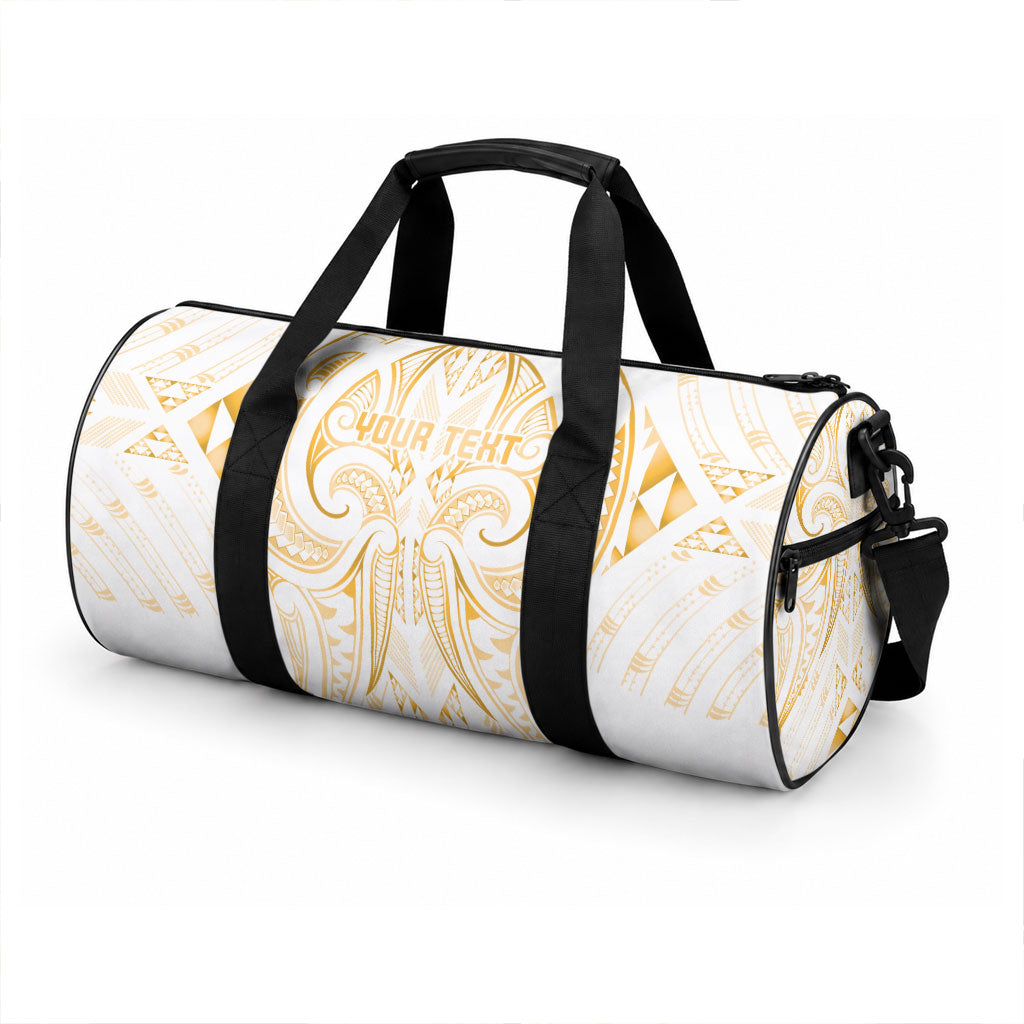 Maori Rugby Custom Ngaru Mangopare Duffle Bag Koura Niho Taniwha Motif