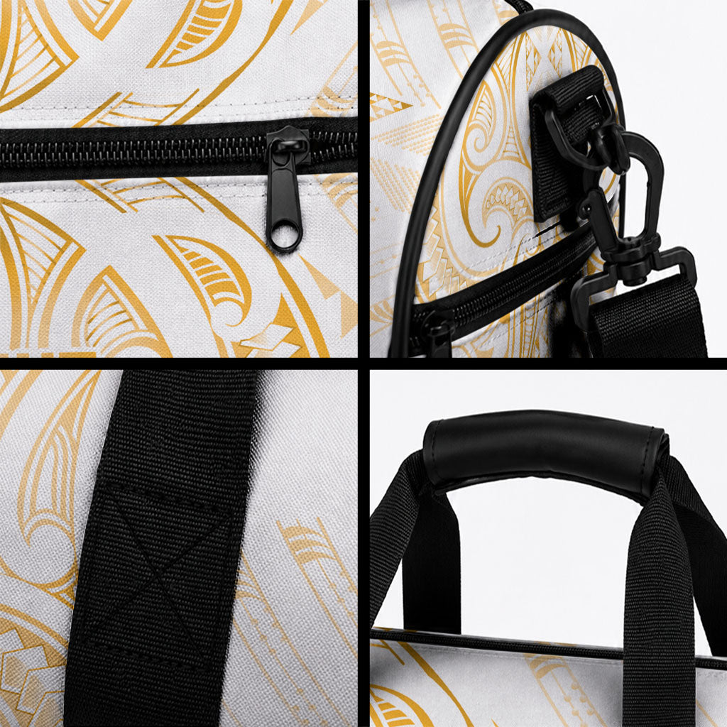 Maori Rugby Custom Ngaru Mangopare Duffle Bag Koura Niho Taniwha Motif