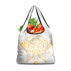 Maori Rugby Custom Ngaru Mangopare Grocery Bag Koura Niho Taniwha Motif