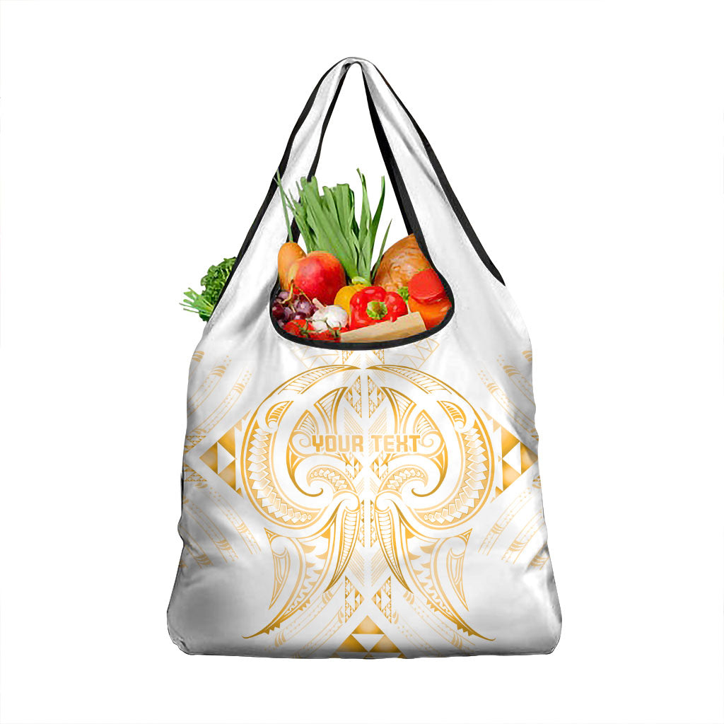 Maori Rugby Custom Ngaru Mangopare Grocery Bag Koura Niho Taniwha Motif