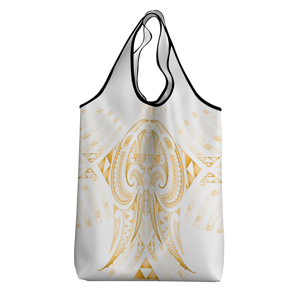 Maori Rugby Custom Ngaru Mangopare Grocery Bag Koura Niho Taniwha Motif