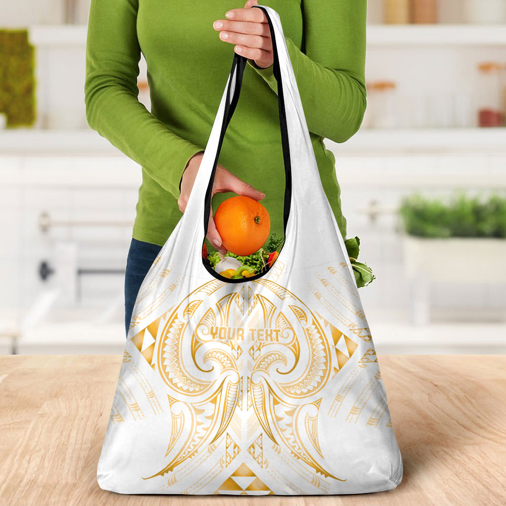 Maori Rugby Custom Ngaru Mangopare Grocery Bag Koura Niho Taniwha Motif