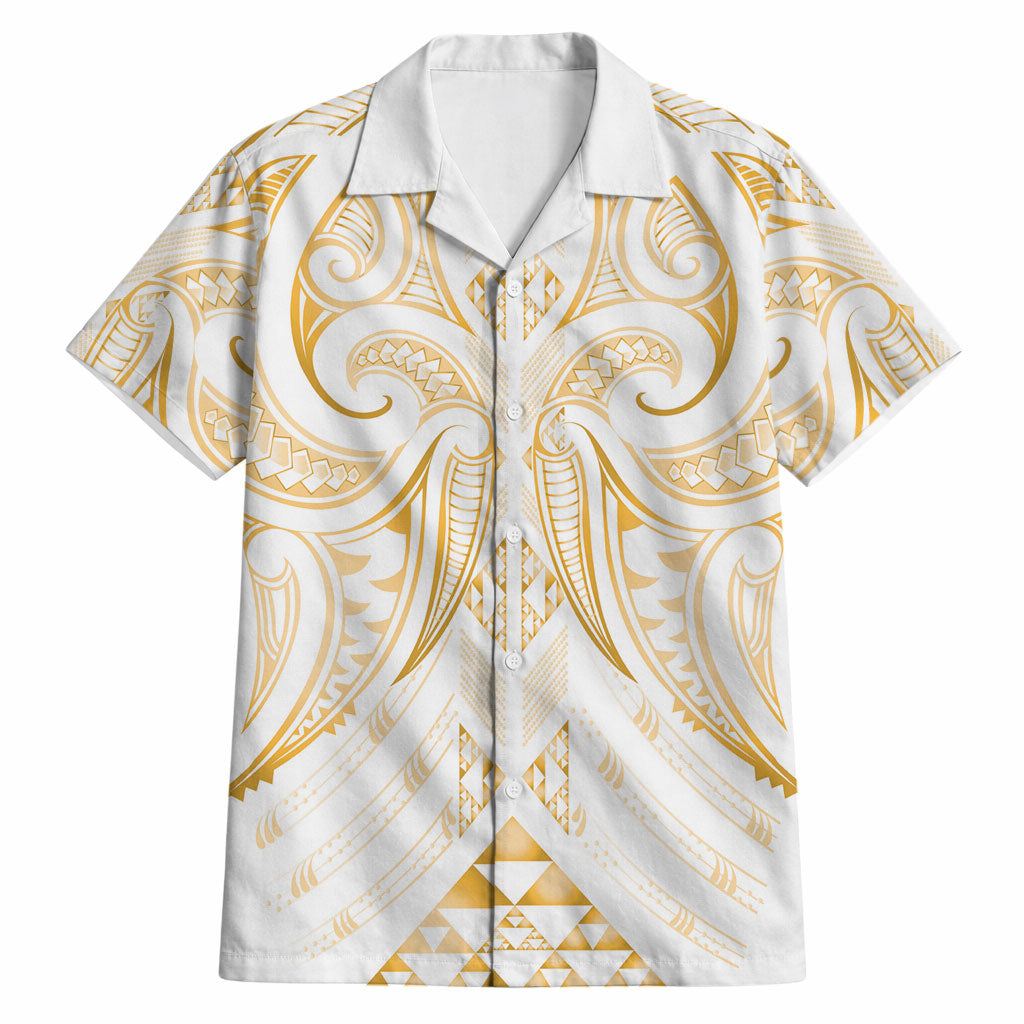 Maori Rugby Custom Ngaru Mangopare Hawaiian Shirt Koura Niho Taniwha Motif
