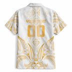 Maori Rugby Custom Ngaru Mangopare Hawaiian Shirt Koura Niho Taniwha Motif