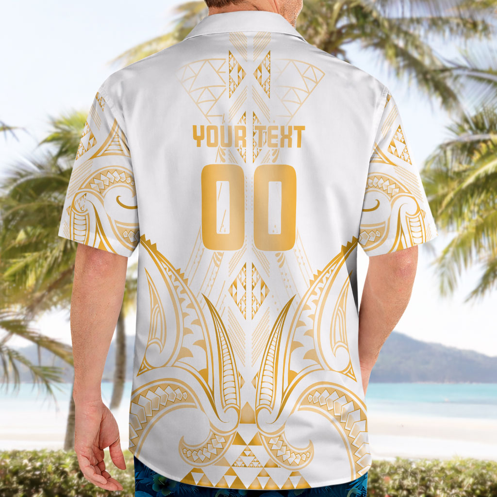 Maori Rugby Custom Ngaru Mangopare Hawaiian Shirt Koura Niho Taniwha Motif