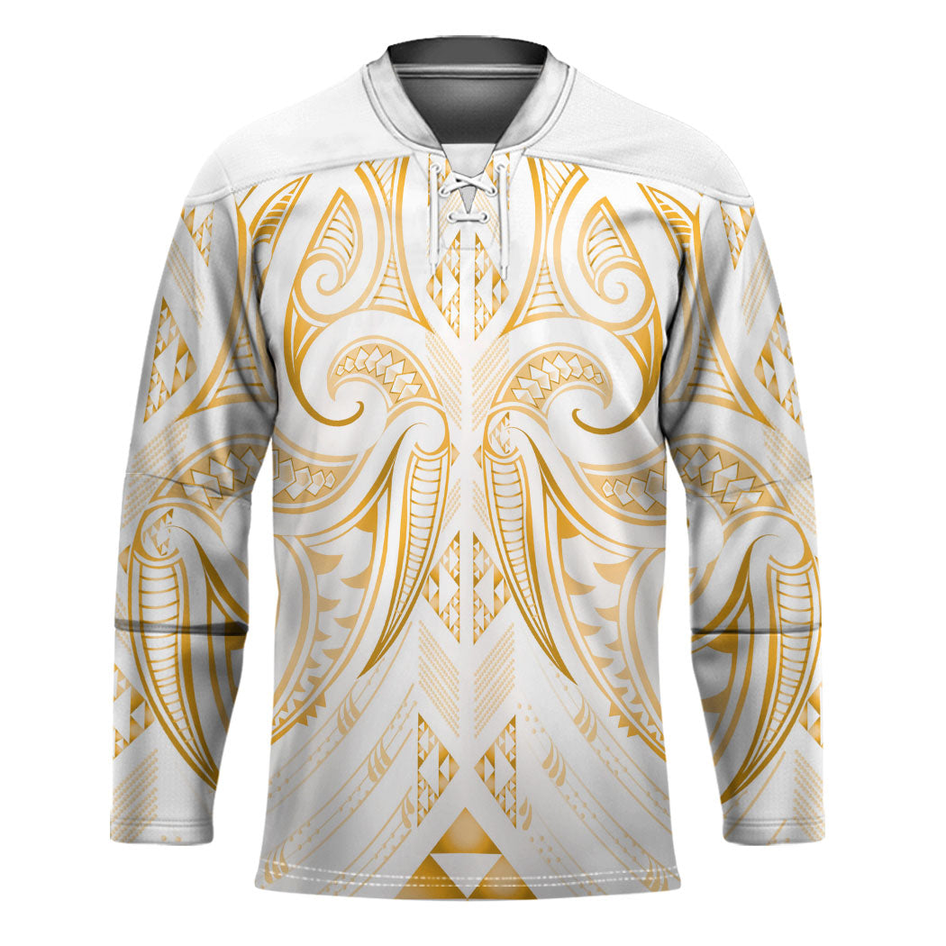 Maori Rugby Custom Ngaru Mangopare Hockey Jersey Koura Niho Taniwha Motif