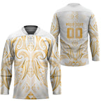 Maori Rugby Custom Ngaru Mangopare Hockey Jersey Koura Niho Taniwha Motif