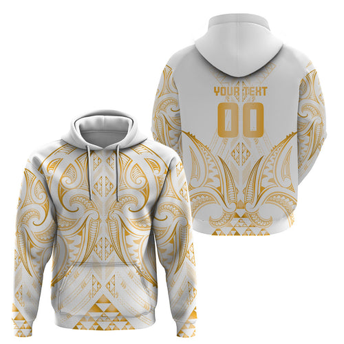 Maori Rugby Custom Ngaru Mangopare Hoodie Koura Niho Taniwha Motif