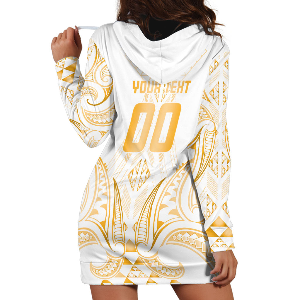 Maori Rugby Custom Ngaru Mangopare Hoodie Dress Koura Niho Taniwha Motif