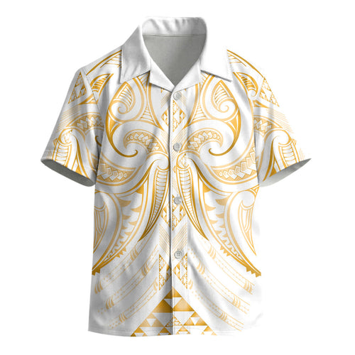 Maori Rugby Custom Ngaru Mangopare Kid Hawaiian Shirt Koura Niho Taniwha Motif