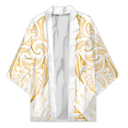 Maori Rugby Custom Ngaru Mangopare Kimono Koura Niho Taniwha Motif