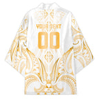 Maori Rugby Custom Ngaru Mangopare Kimono Koura Niho Taniwha Motif