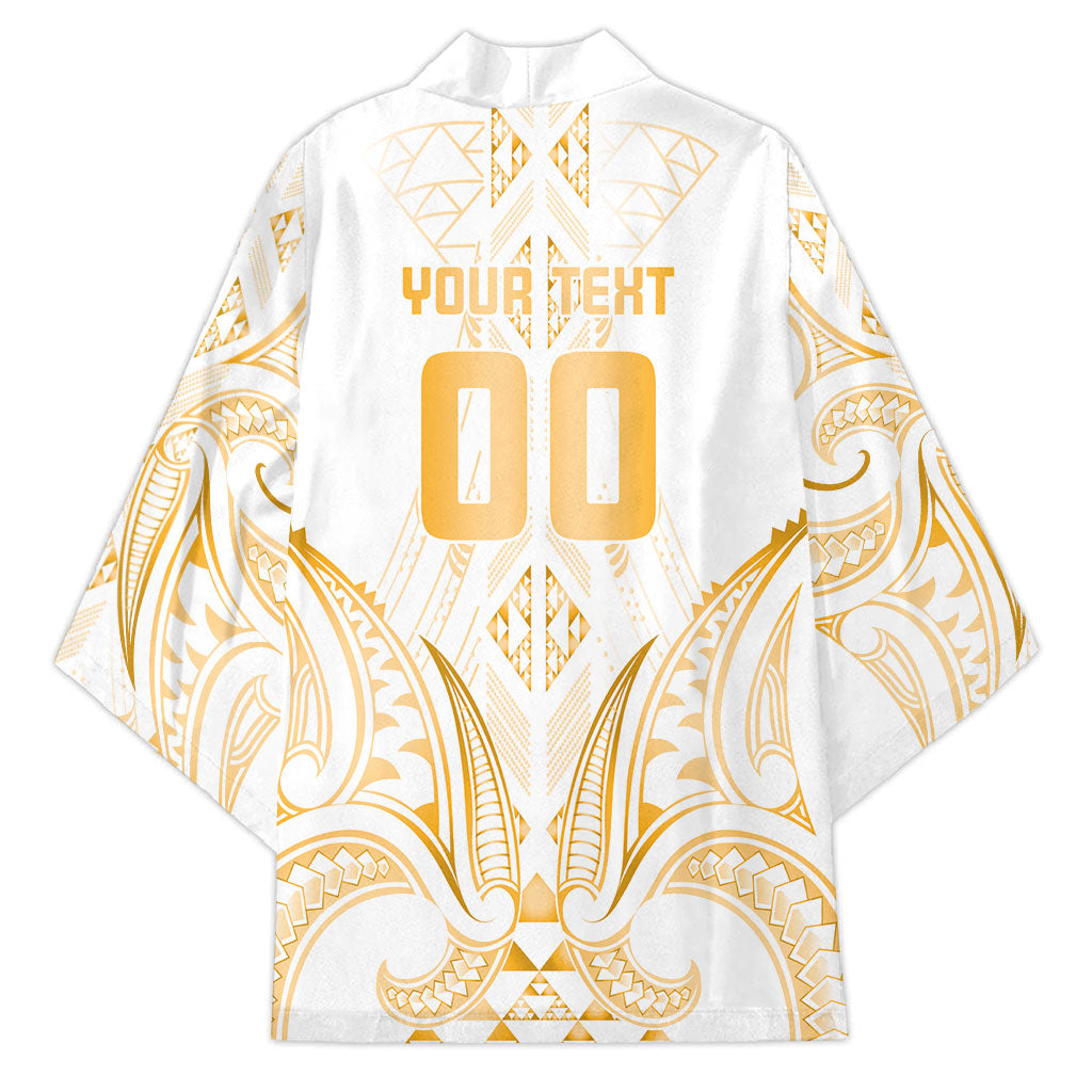 Maori Rugby Custom Ngaru Mangopare Kimono Koura Niho Taniwha Motif