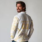 Maori Rugby Custom Ngaru Mangopare Long Sleeve Polo Shirt Koura Niho Taniwha Motif