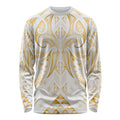 Maori Rugby Custom Ngaru Mangopare Long Sleeve Shirt Koura Niho Taniwha Motif