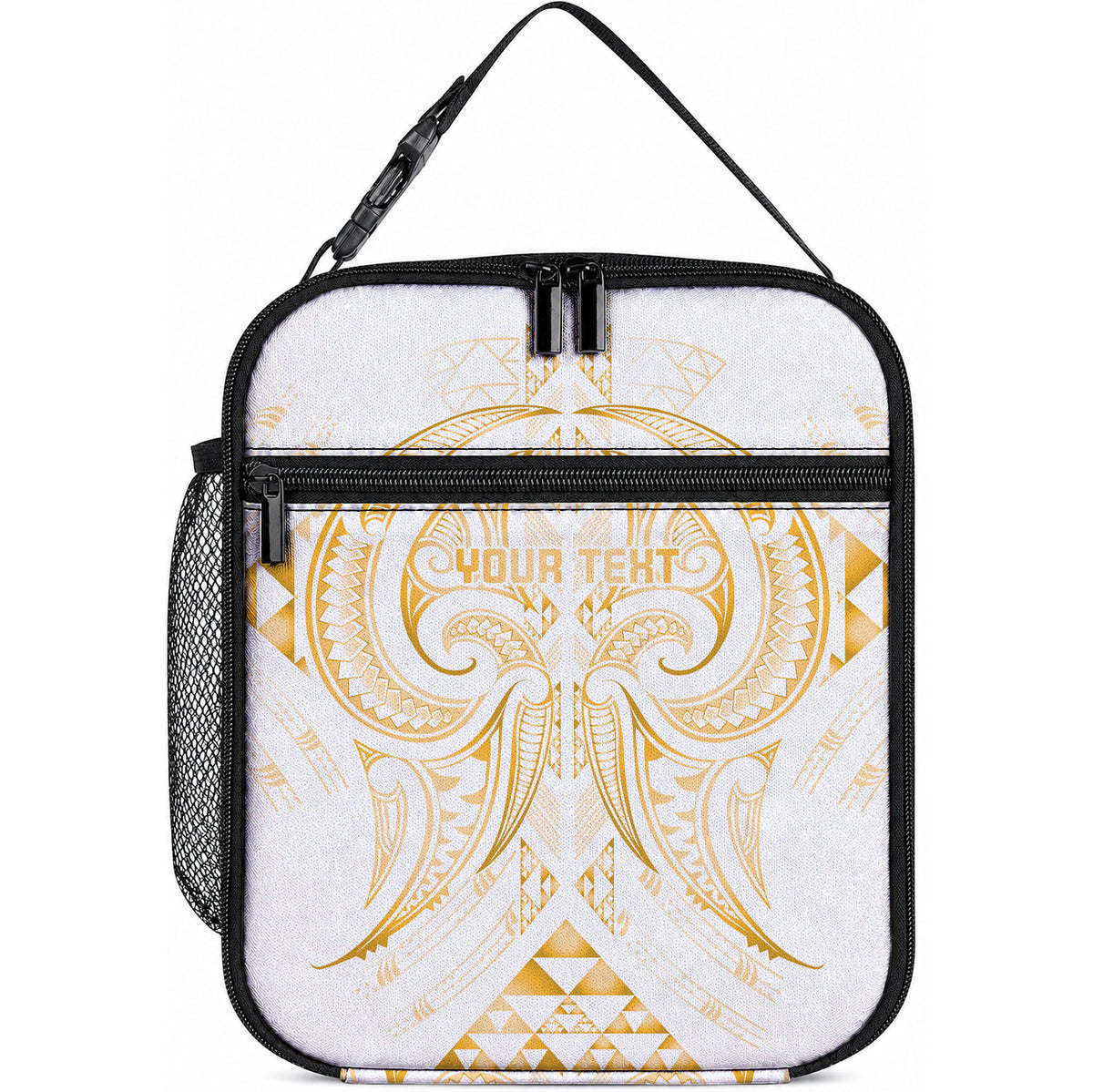 Maori Rugby Custom Ngaru Mangopare Lunch Bag Koura Niho Taniwha Motif