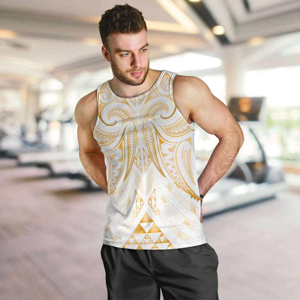 Maori Rugby Custom Ngaru Mangopare Men Tank Top Koura Niho Taniwha Motif