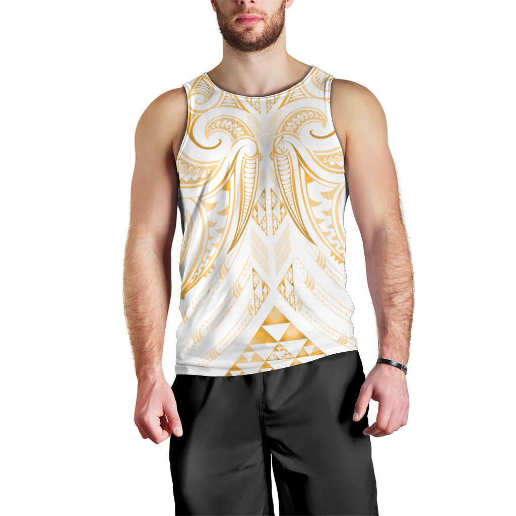 Maori Rugby Custom Ngaru Mangopare Men Tank Top Koura Niho Taniwha Motif