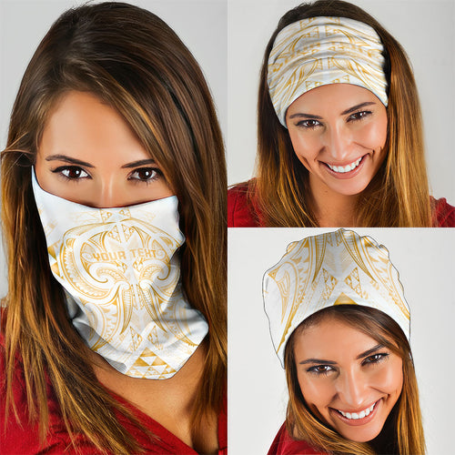 Maori Rugby Custom Ngaru Mangopare Neck Gaiter Koura Niho Taniwha Motif