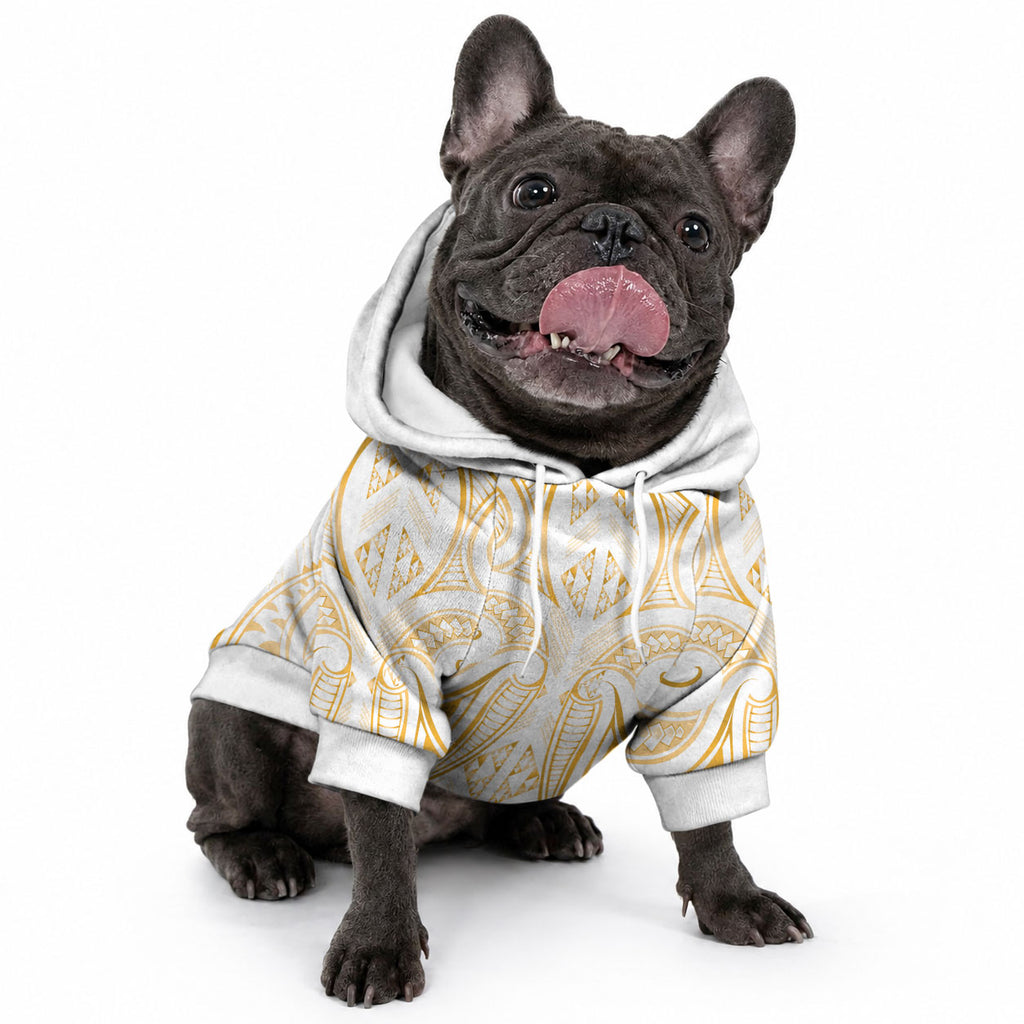 Maori Rugby Custom Ngaru Mangopare Pet Hoodie Koura Niho Taniwha Motif