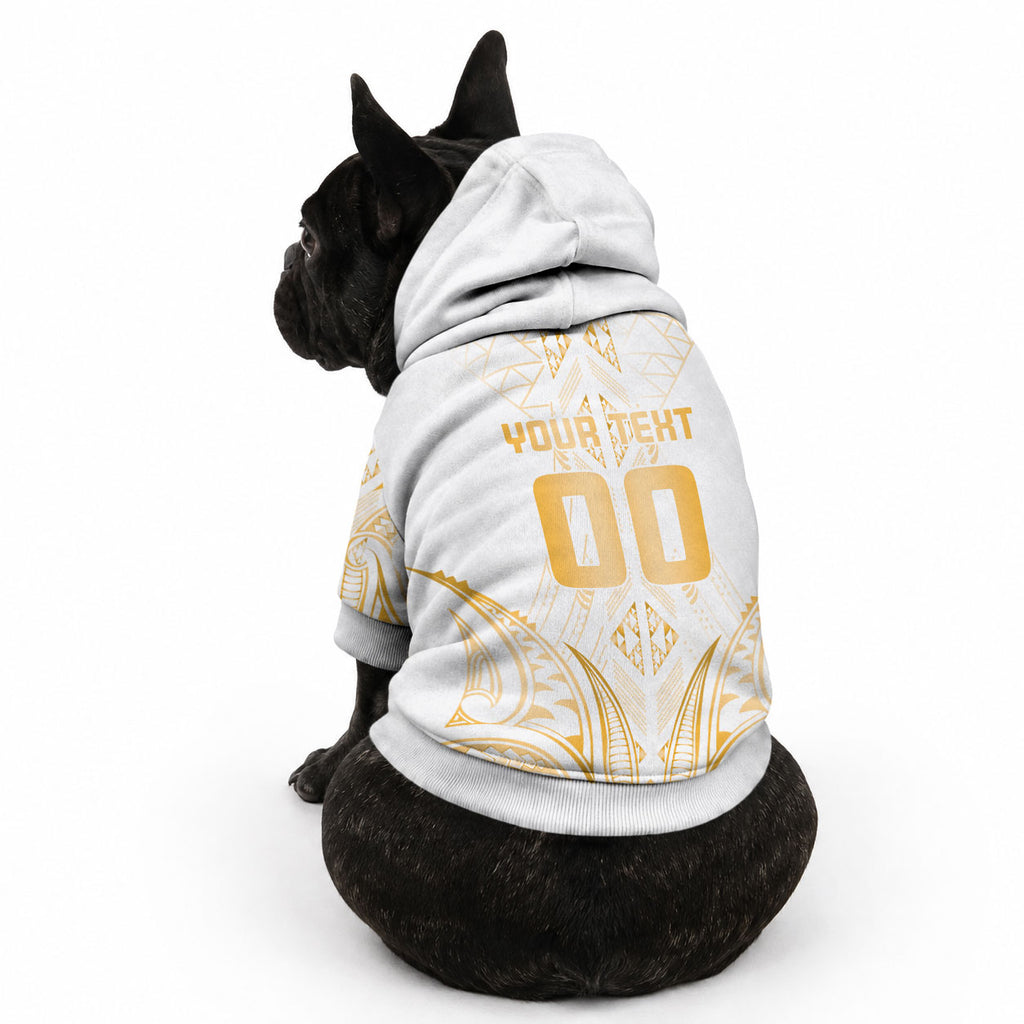 Maori Rugby Custom Ngaru Mangopare Pet Hoodie Koura Niho Taniwha Motif
