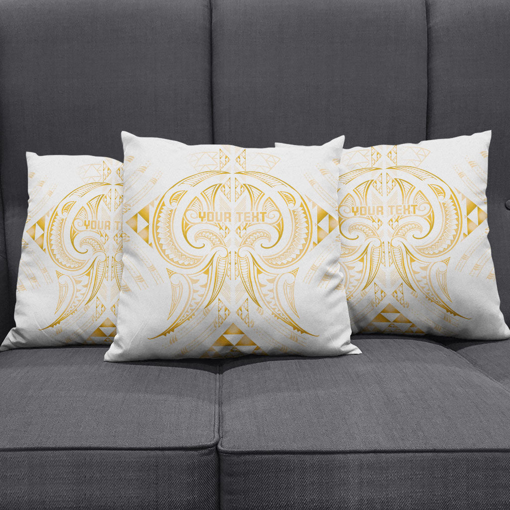 Maori Rugby Custom Ngaru Mangopare Pillow Cover Koura Niho Taniwha Motif