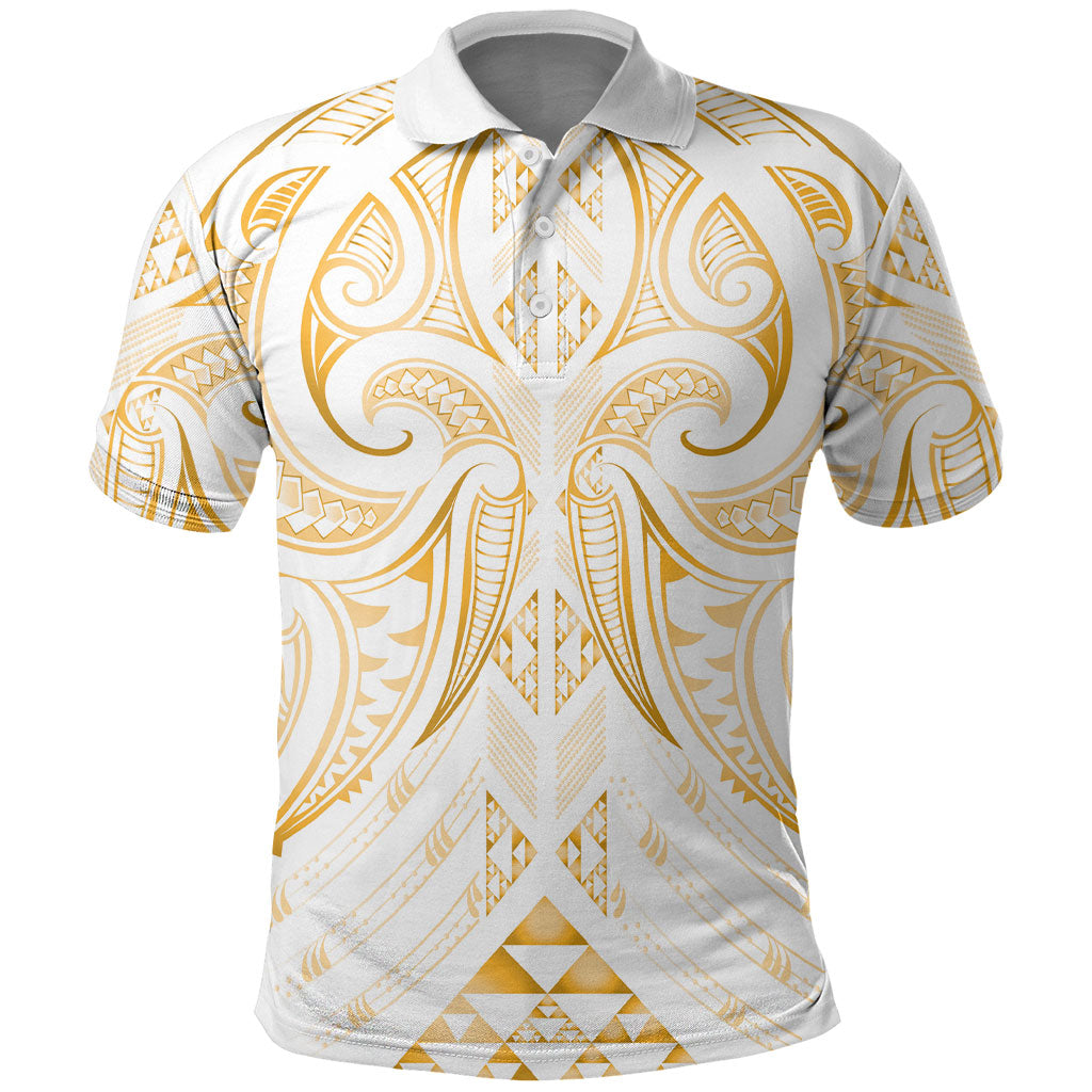 Maori Rugby Custom Ngaru Mangopare Polo Shirt Koura Niho Taniwha Motif