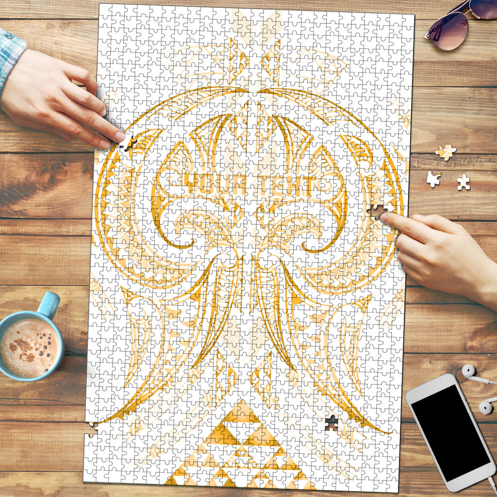 Maori Rugby Custom Ngaru Mangopare Puzzle Koura Niho Taniwha Motif