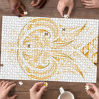 Maori Rugby Custom Ngaru Mangopare Puzzle Koura Niho Taniwha Motif