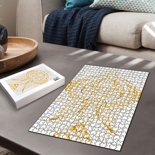 Maori Rugby Custom Ngaru Mangopare Puzzle Koura Niho Taniwha Motif