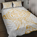 Maori Rugby Custom Ngaru Mangopare Quilt Bed Set Koura Niho Taniwha Motif