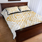 Maori Rugby Custom Ngaru Mangopare Quilt Bed Set Koura Niho Taniwha Motif