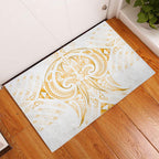 Maori Rugby Custom Ngaru Mangopare Rubber Doormat Koura Niho Taniwha Motif