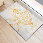 Maori Rugby Custom Ngaru Mangopare Rubber Doormat Koura Niho Taniwha Motif