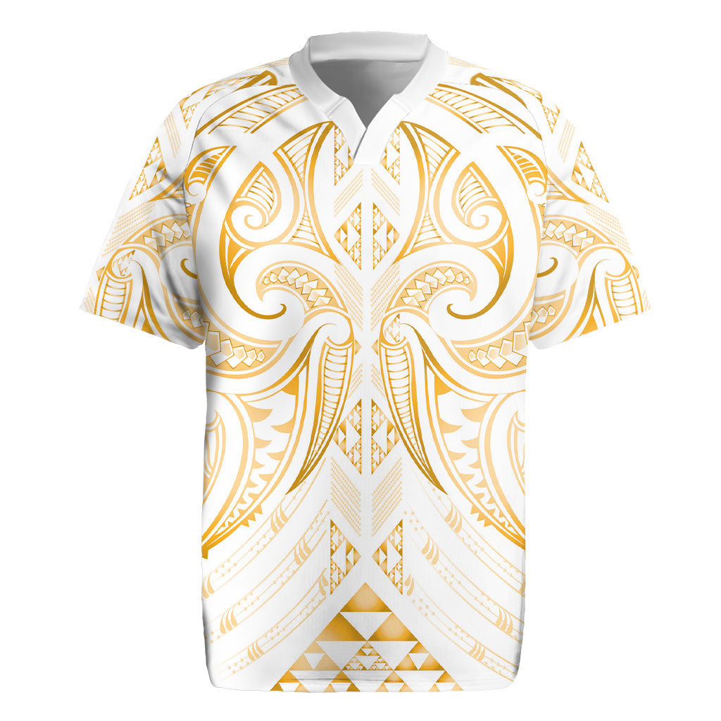 Maori Rugby Custom Ngaru Mangopare Rugby Jersey Koura Niho Taniwha Motif