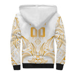 Maori Rugby Custom Ngaru Mangopare Sherpa Hoodie Koura Niho Taniwha Motif
