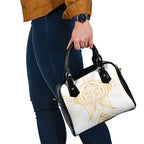 Maori Rugby Custom Ngaru Mangopare Shoulder Handbag Koura Niho Taniwha Motif
