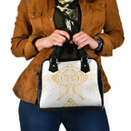 Maori Rugby Custom Ngaru Mangopare Shoulder Handbag Koura Niho Taniwha Motif