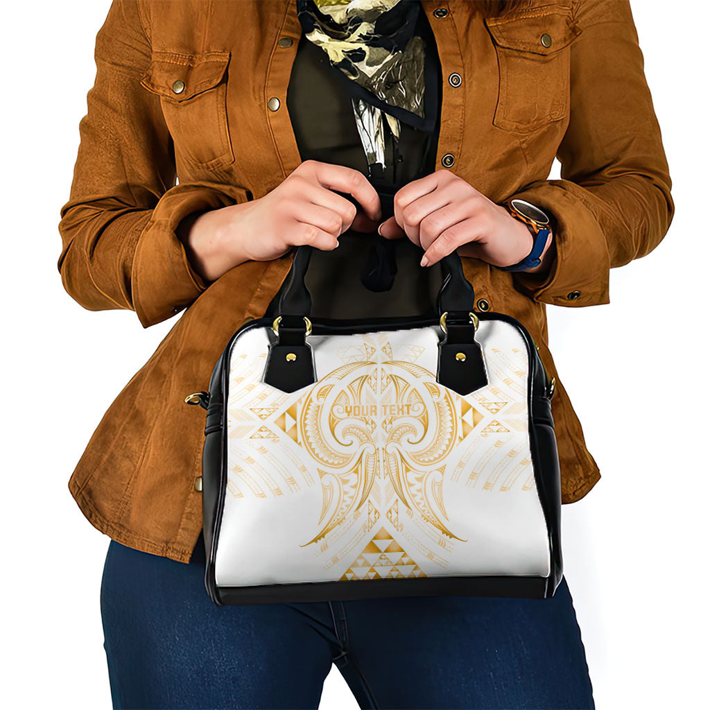 Maori Rugby Custom Ngaru Mangopare Shoulder Handbag Koura Niho Taniwha Motif